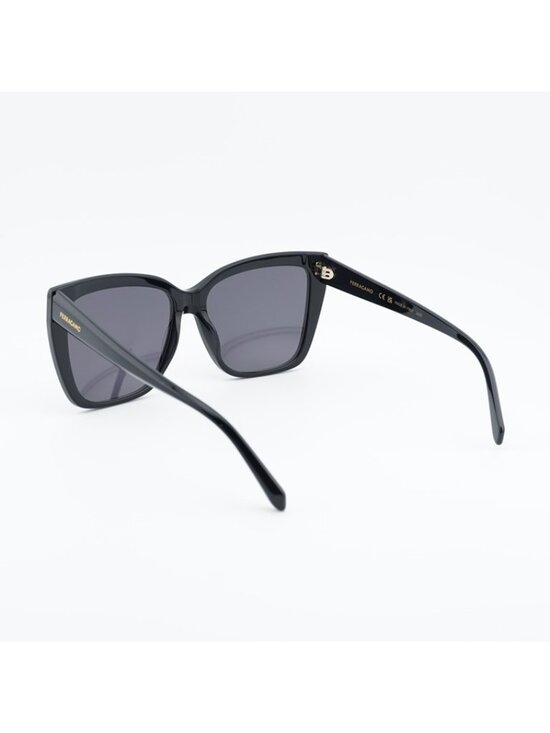 Salvatore Ferragamo SF1102S 001 Sunglasses Black Butterfly Frame, Grey Lenses main image 8